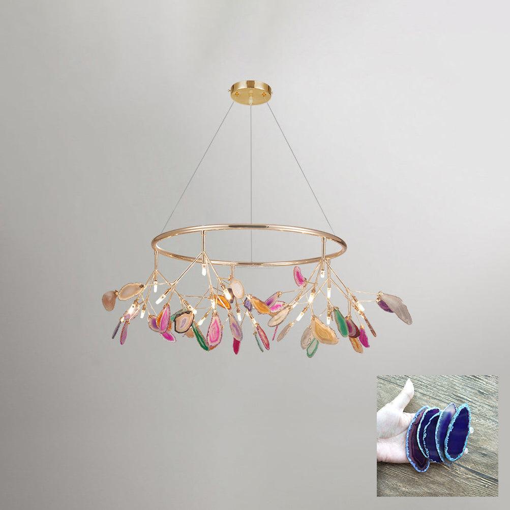 Agate Flake Chandelier with 4/12/16/20 heads - Branch-1-Luxehomezone