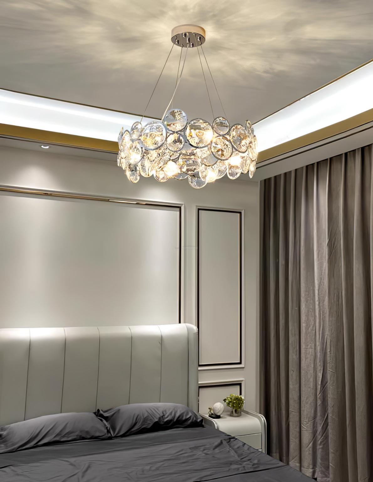 Chrome Crystal Chandelier - Crystals-1-Luxehomezone