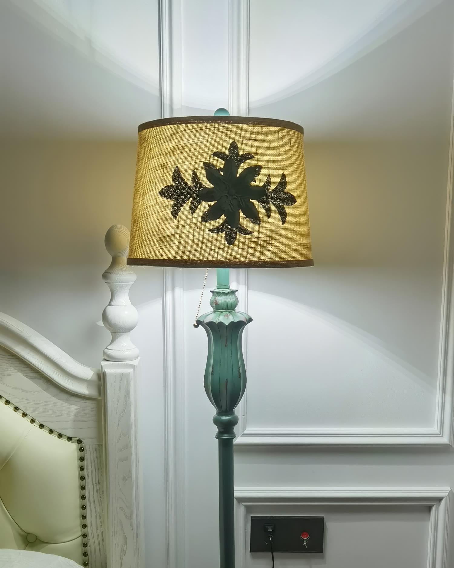Lark Floor Lamp ∅ 16.5″ - Drapery-1-Luxehomezone