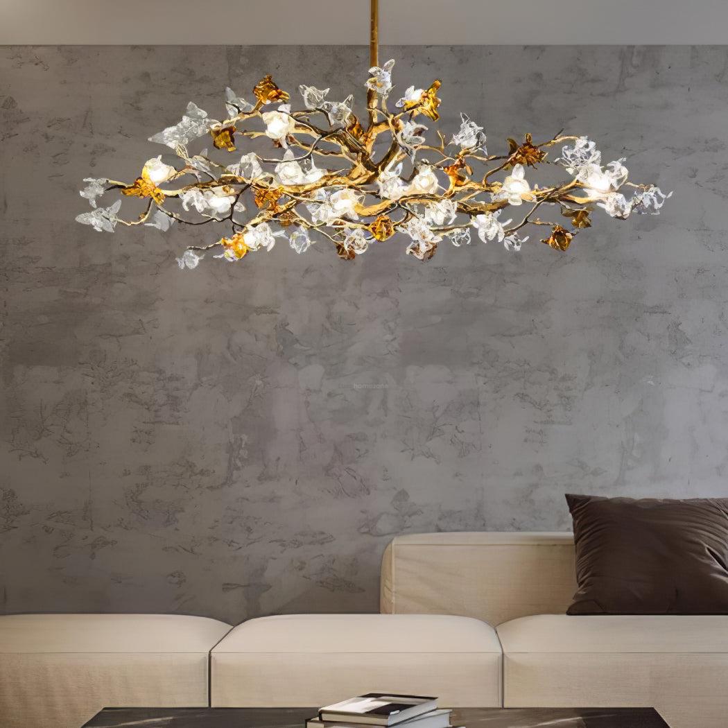 Aosta Brass Branch Type Chandelier - Branch-1-Luxehomezone