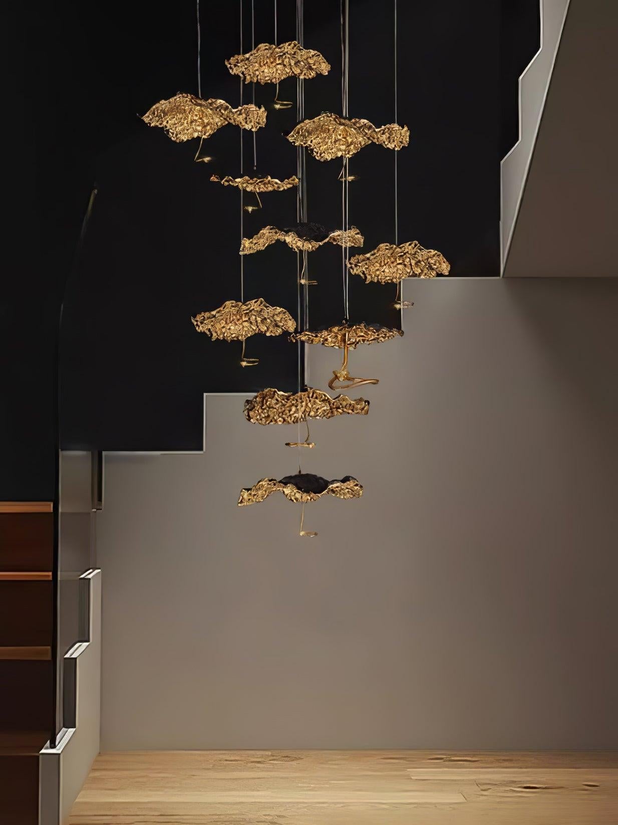 Brass Aviary Constellation Chandelier with 1/3/6/10/17/22 heads - Helia-1-Luxehomezone