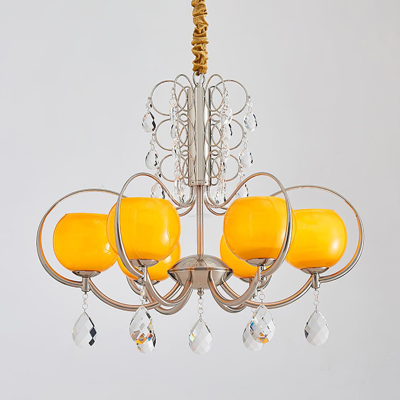 Doria Crystal Chandelier with 6/8/10 heads - Luxehomezone