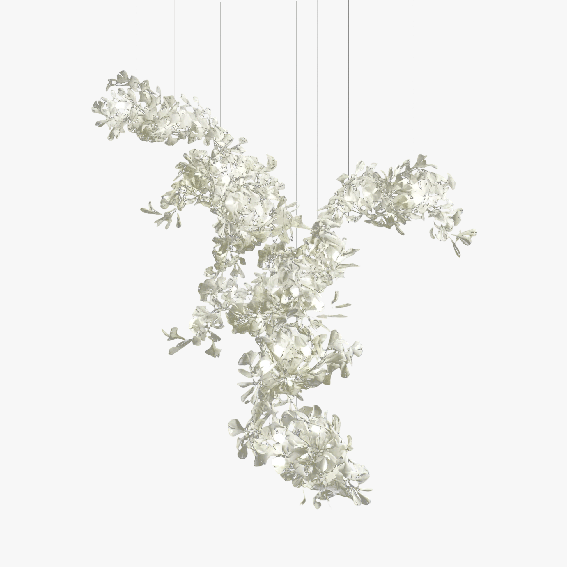 Gingko Combination Type Chandelier - Gingko, Gingko Chandelier-1-Luxehomezone