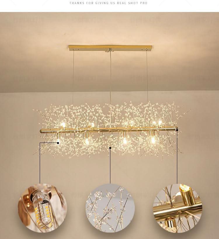 Crystal Dandelion Chandelier with 9/12/16 heads - Luxehomezone