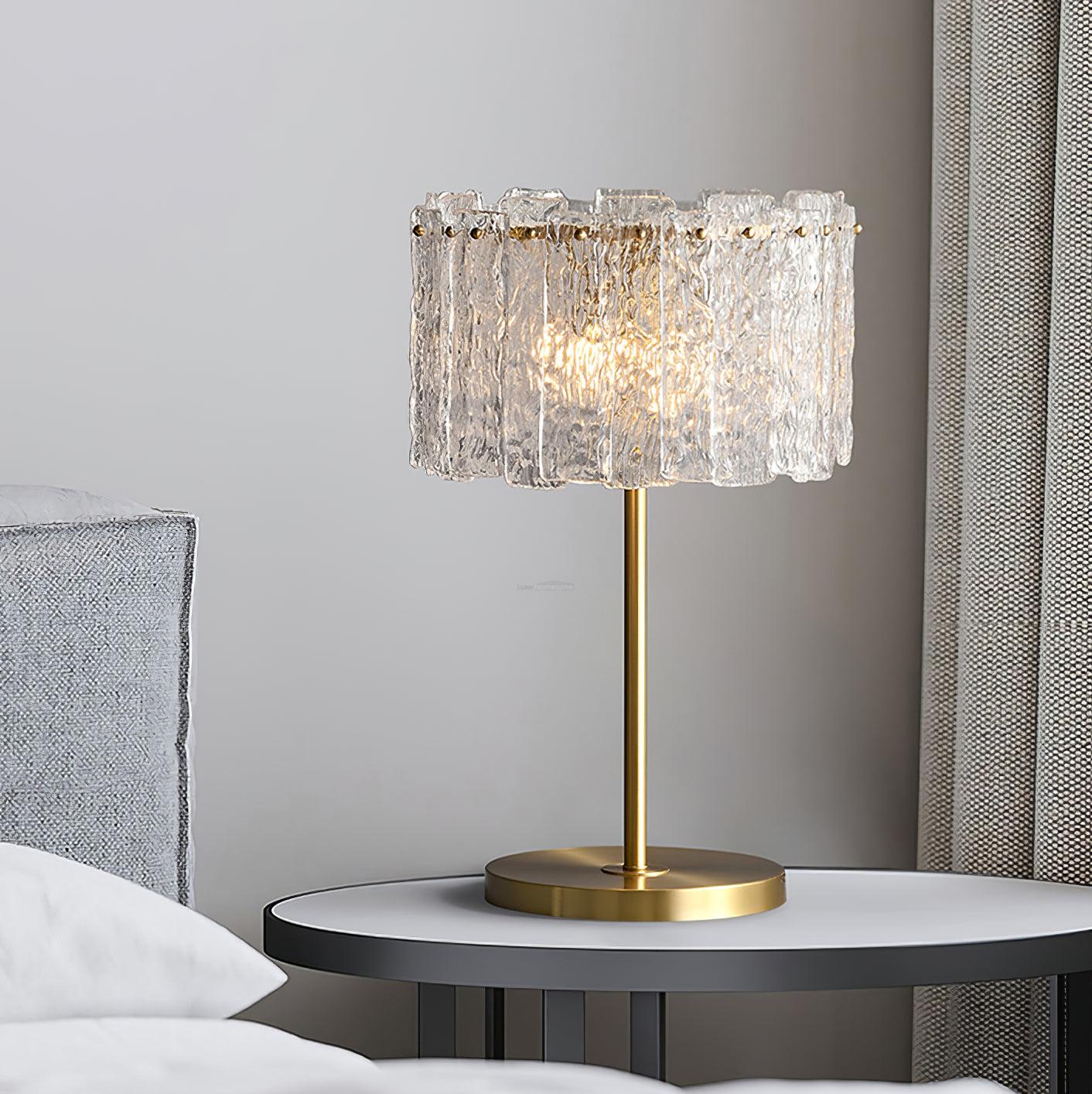 Skylar Table Lamp ∅ 13.7″ - Frosted-1-Luxehomezone