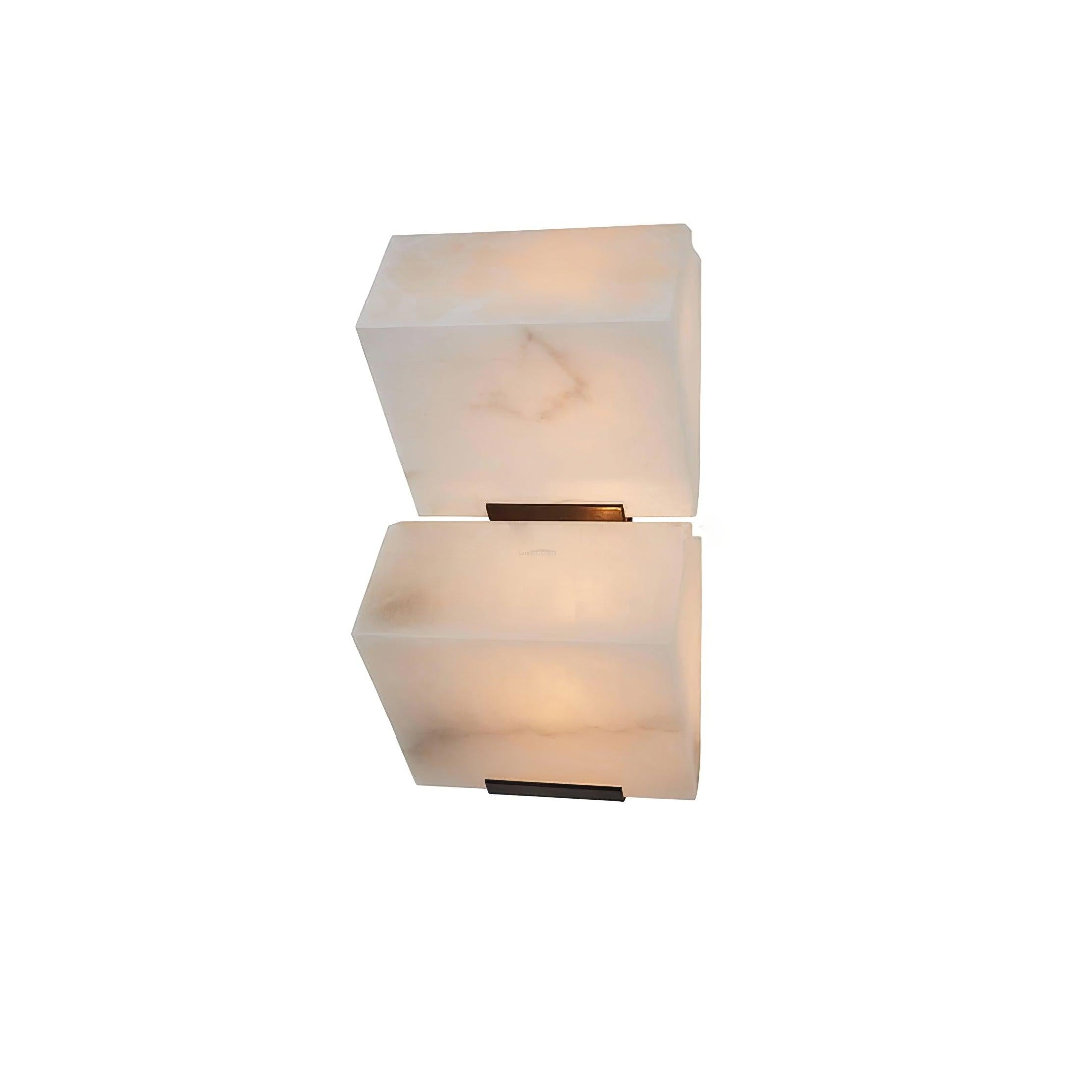 Alabaster Staircase Wall Sconce - Alabaster, Alabaster Wall Lamp-1-Luxehomezone