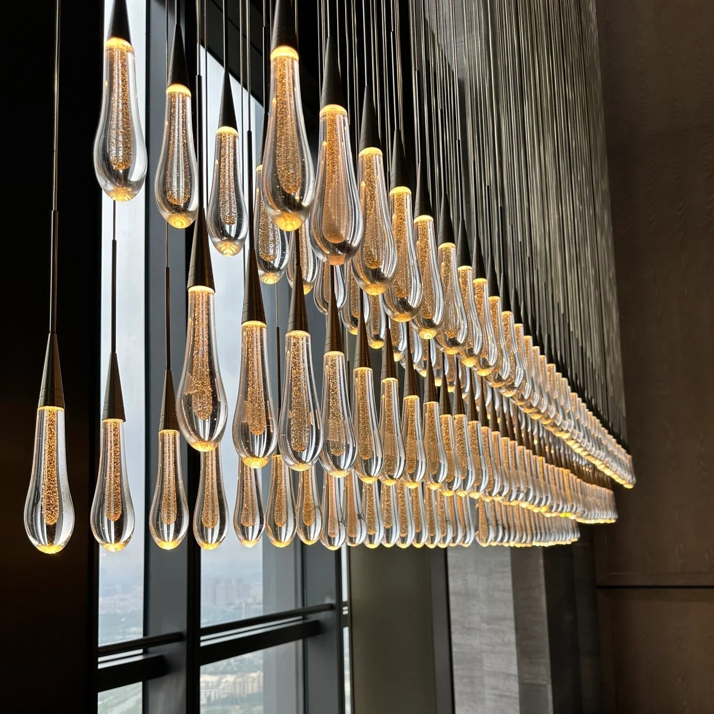 Solitaire Linear Chandelier 37"/ 50"/ 70"/ 87"/ 120"