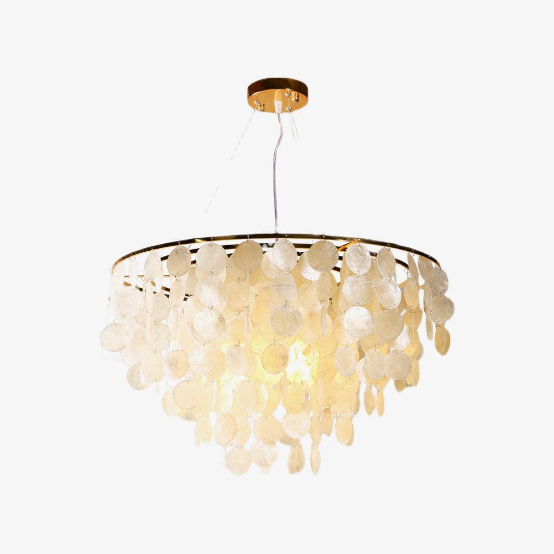 Shell Wind Chime Chandelier ∅ 19.7″ - Luxehomezone