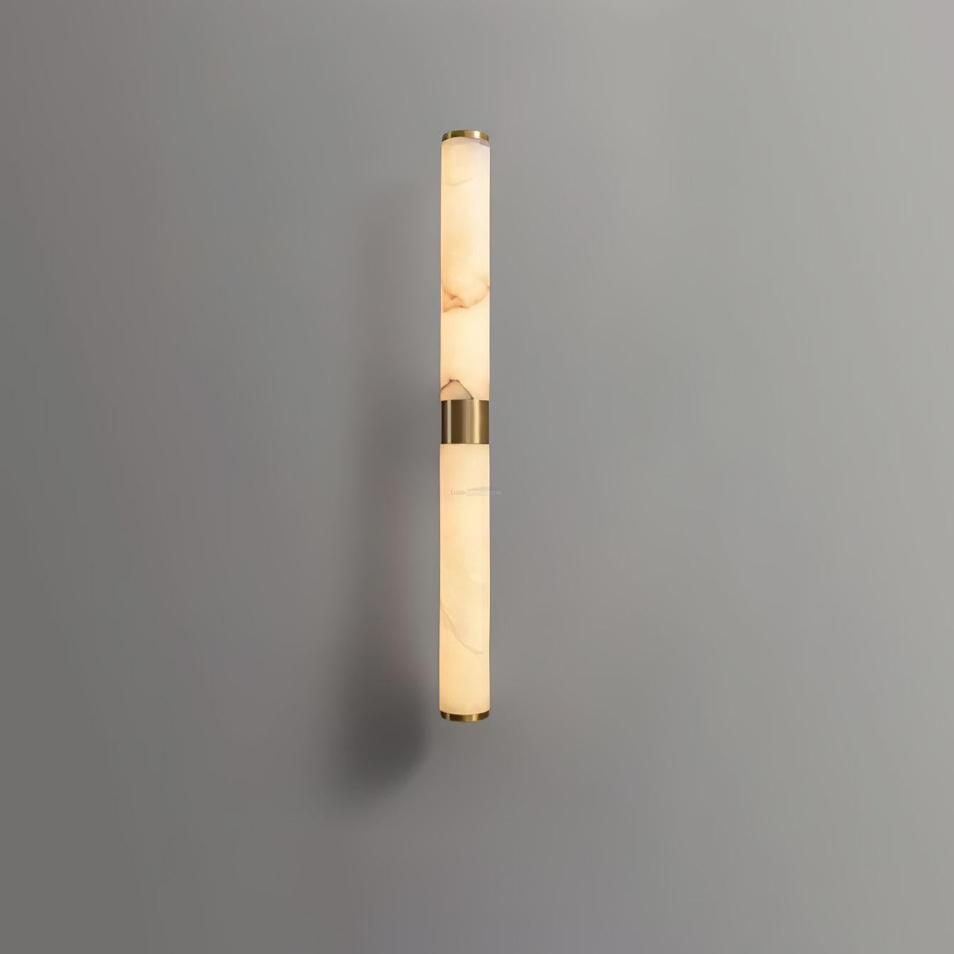 Line Alabaster Wall Sconce - Alabaster, Alabaster Wall Lamp-1-Luxehomezone