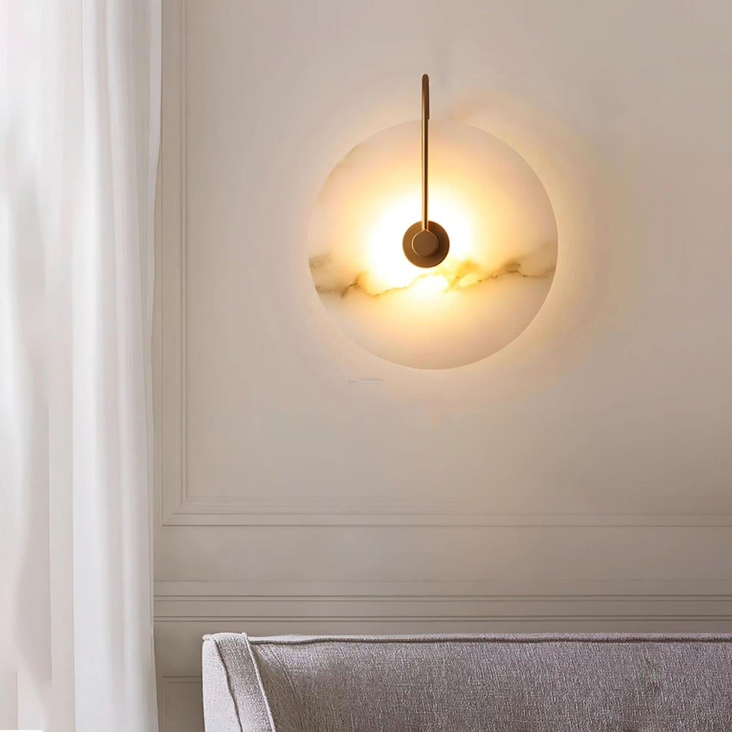 Alabaster LED Wall Lamp 6''/8''/10''/12'' - Luxehomezone