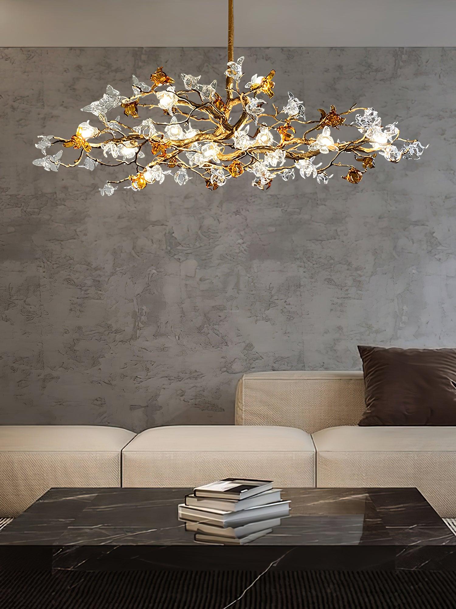 Aosta Brass Branch Type Chandelier - Branch-1-Luxehomezone