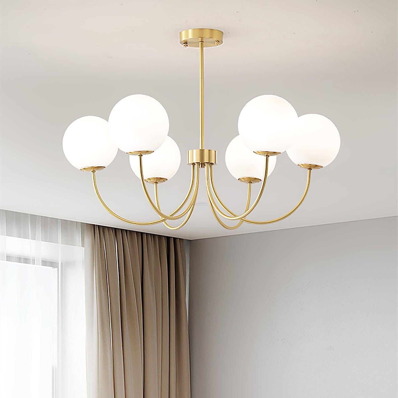 Orillia Chandelier with 6/8 heads - Bend, Marshmallow Chandelier-1-Luxehomezone