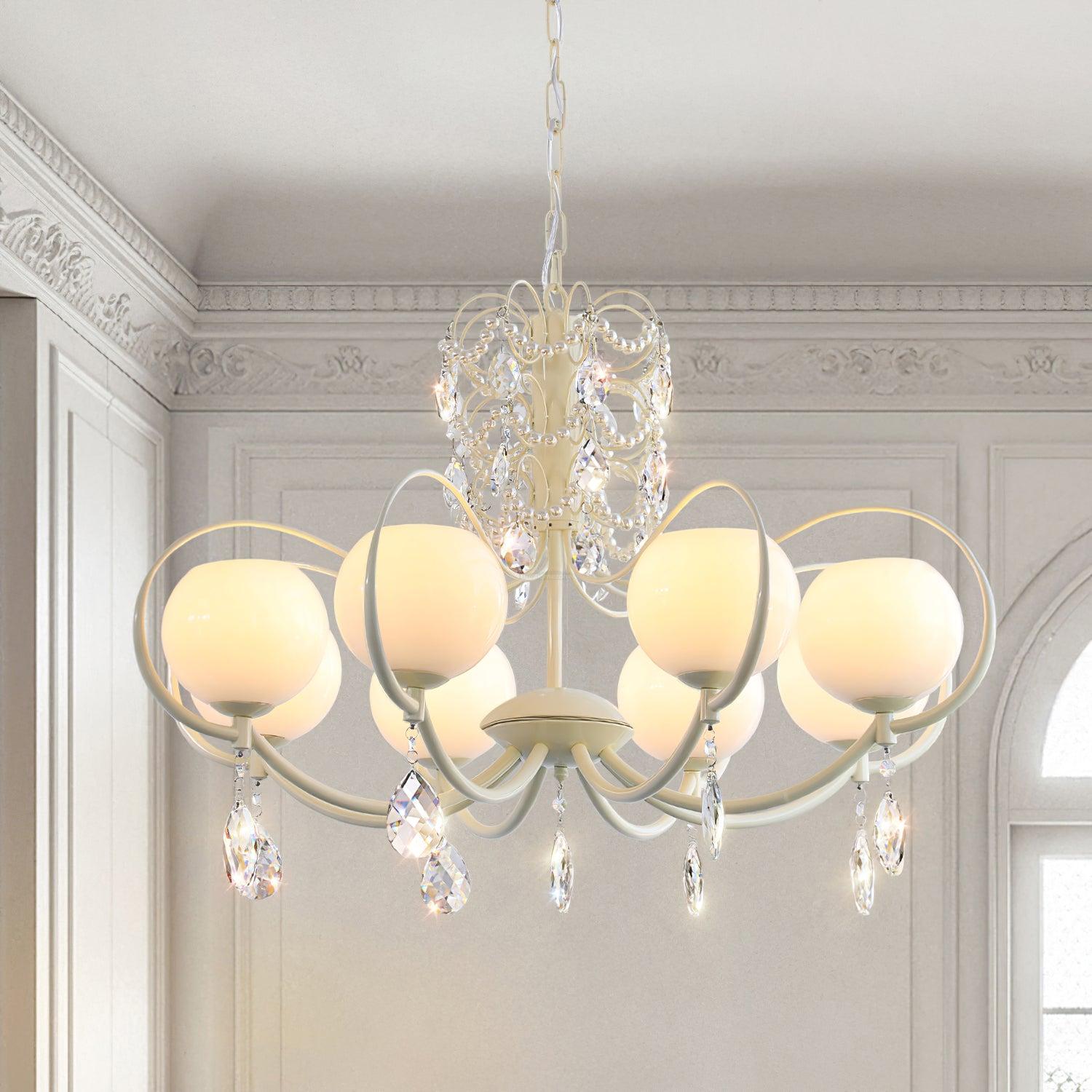 Doria Crystal Chandelier with 6/8/10 heads - Luxehomezone