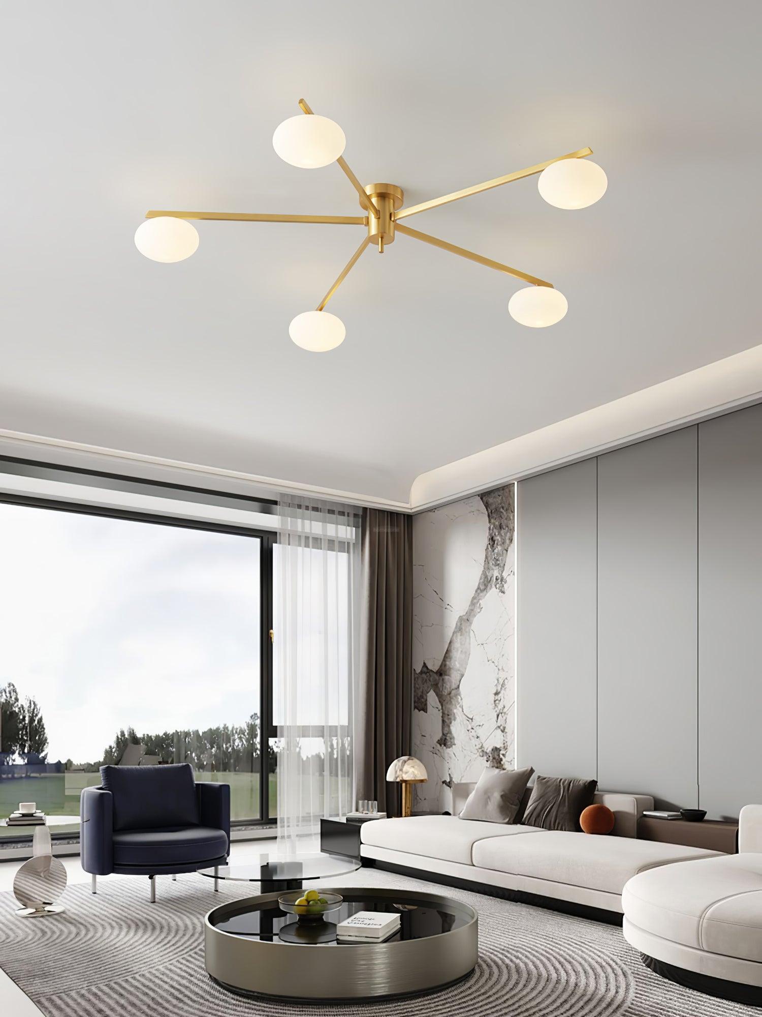 Ceiling Lamp with 3/5/6 heads - Optimized, Semi Flush Mounts-1-Luxehomezone