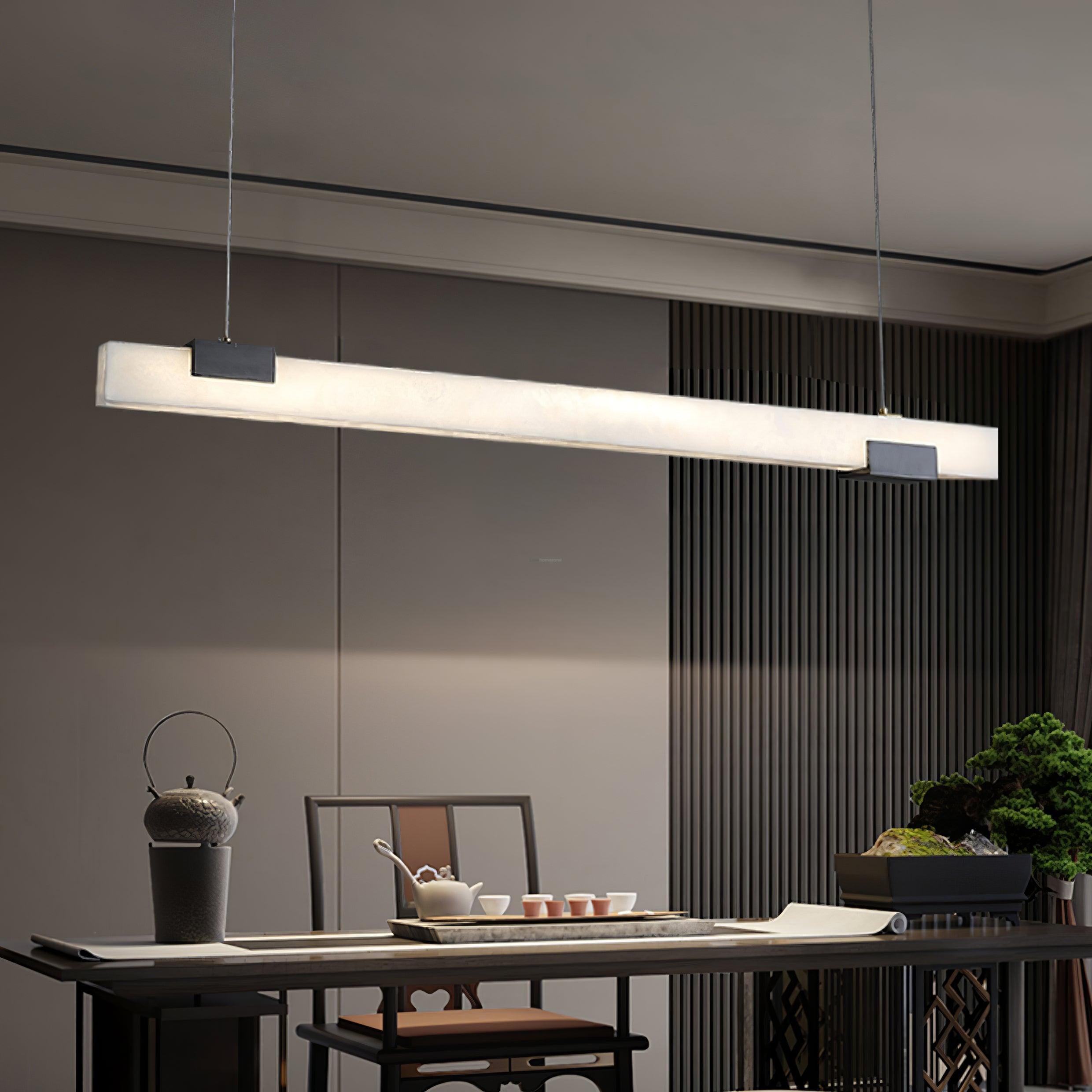 Maurizio Alabaster Linear Chandelier