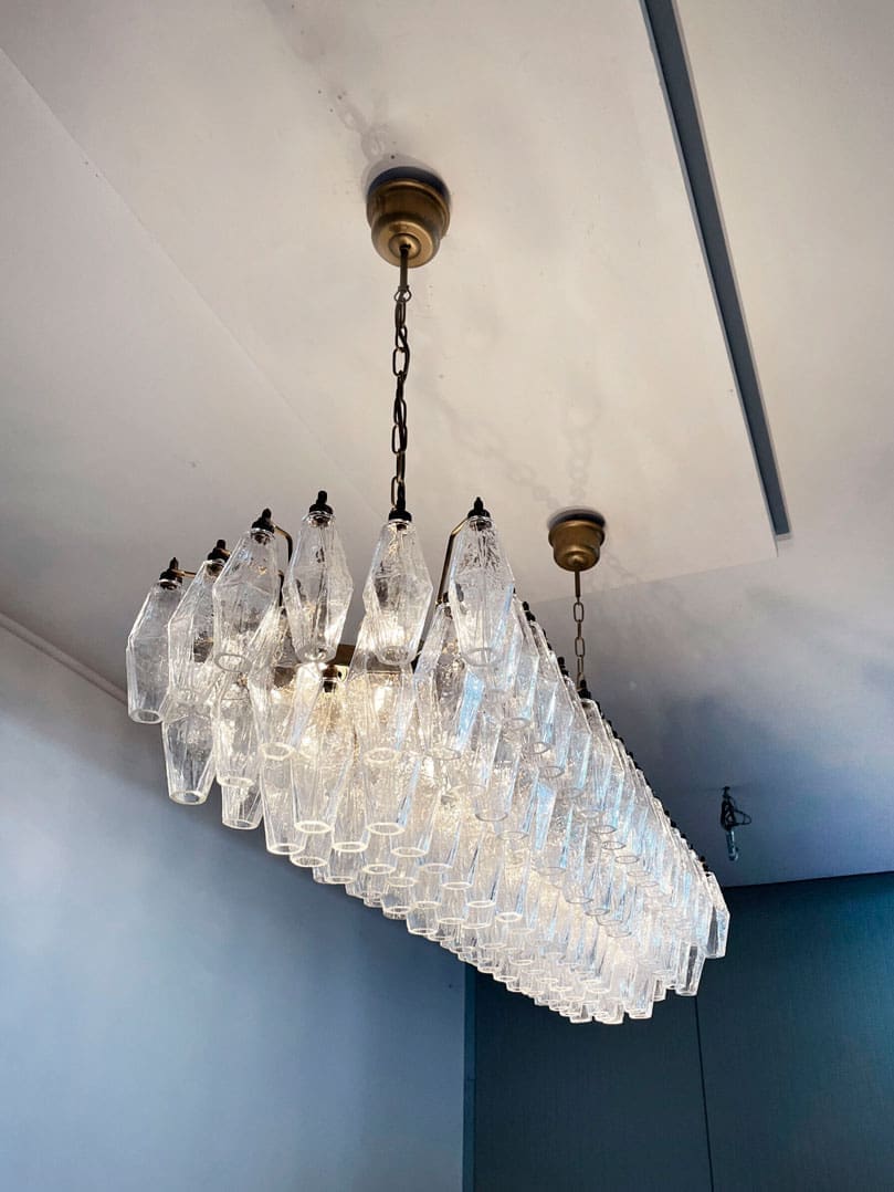 Florence Murano Chandelier Poliedr 138 glass