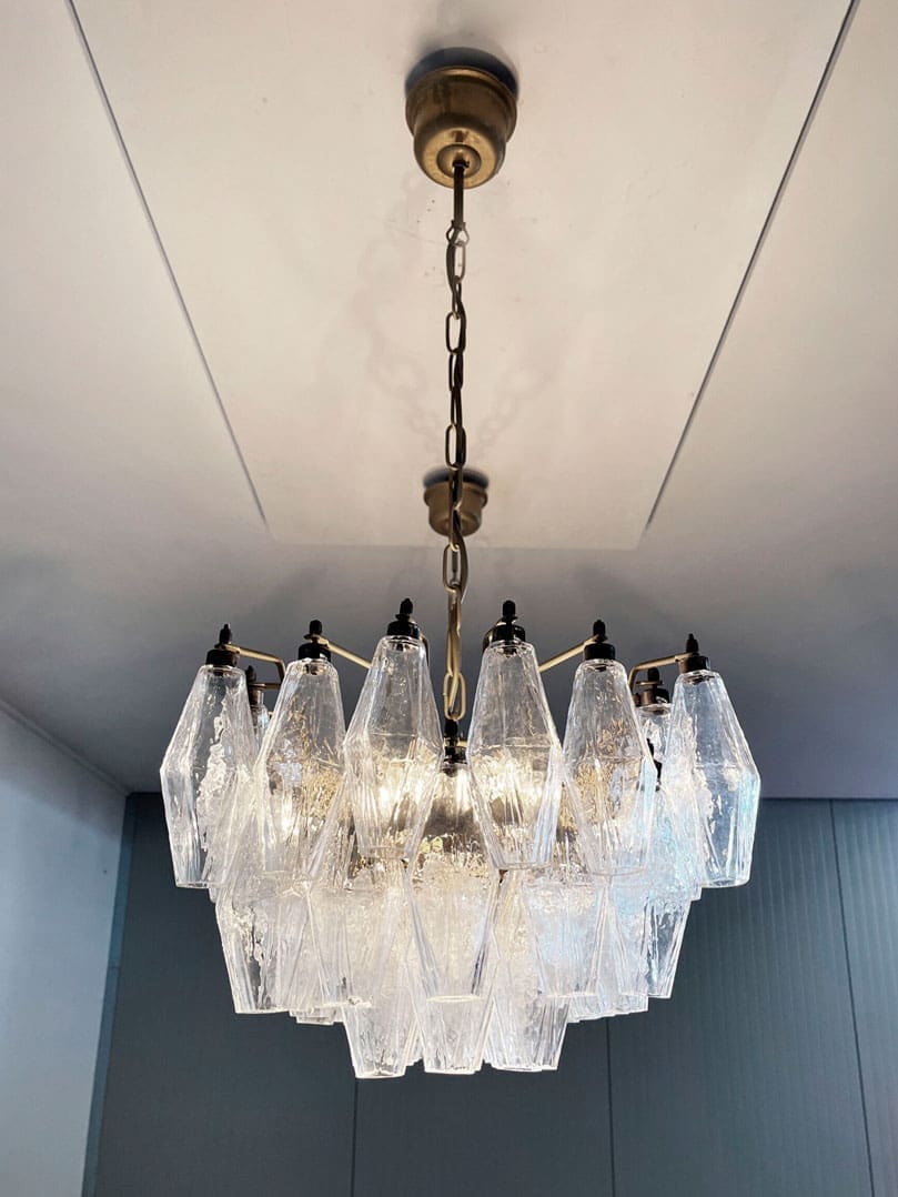Florence Murano Chandelier Poliedr 138 glass