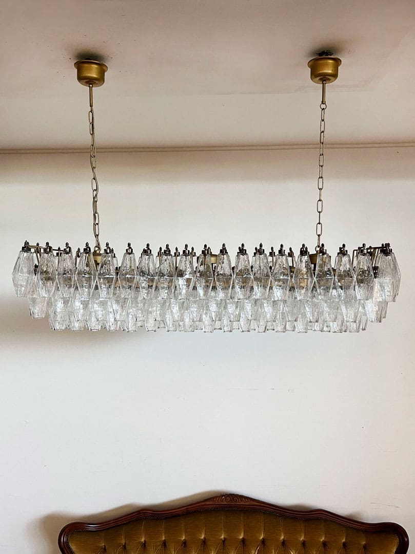 Florence Murano Chandelier Poliedr 138 glass