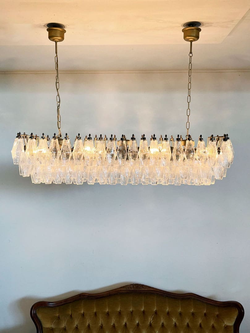 Florence Murano Chandelier Poliedr 138 glass