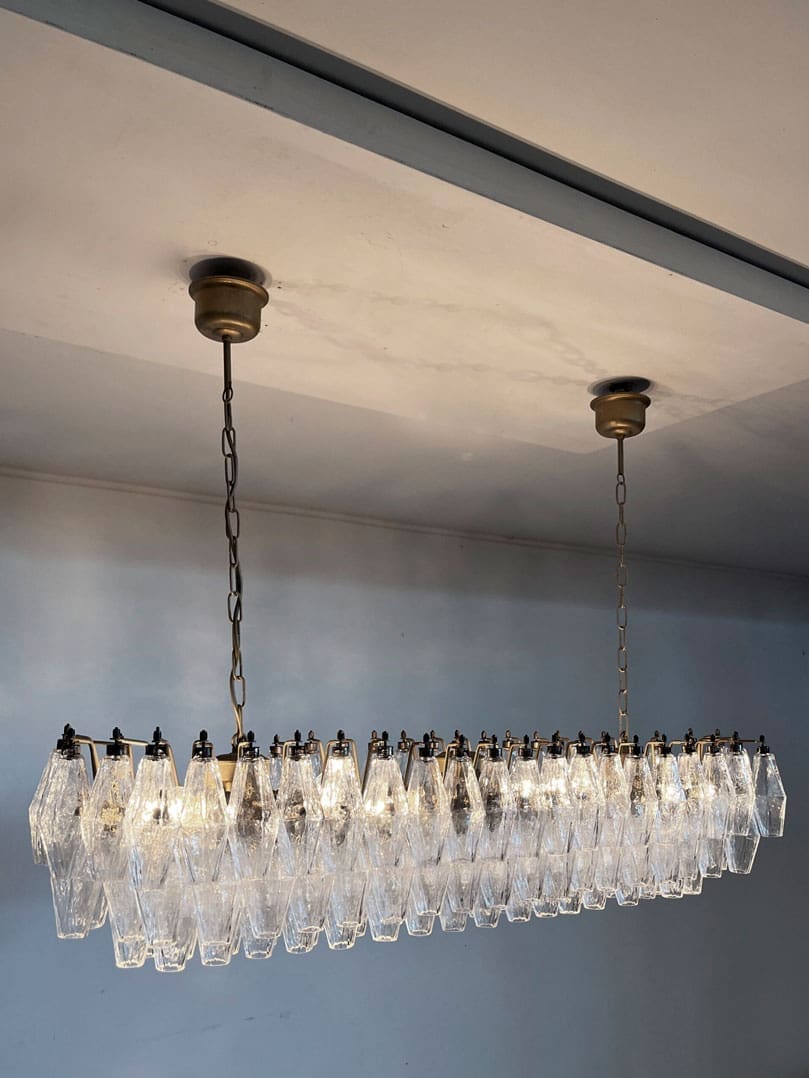 Florence Murano Chandelier Poliedr 138 glass