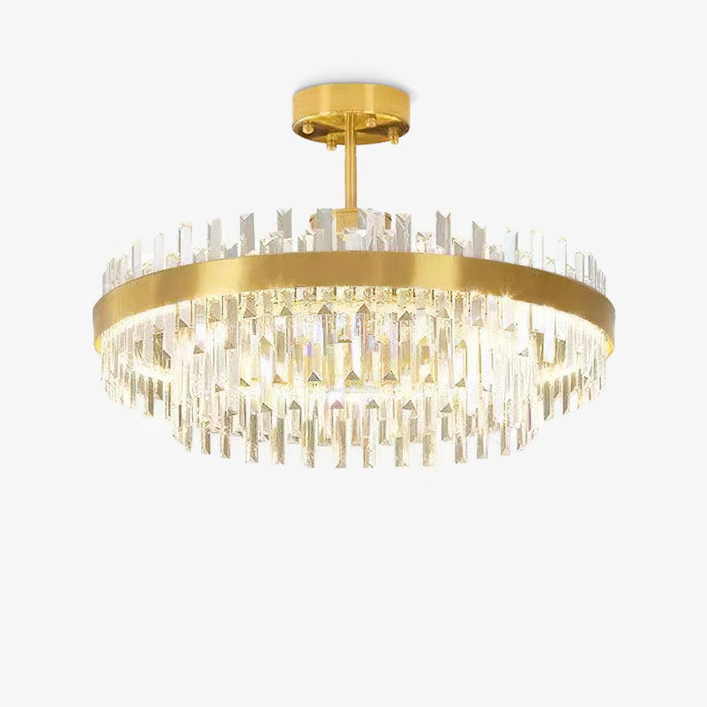 Drum Glass Chandelier  ∅ 23.6″~39.4'' - Luxehomezone