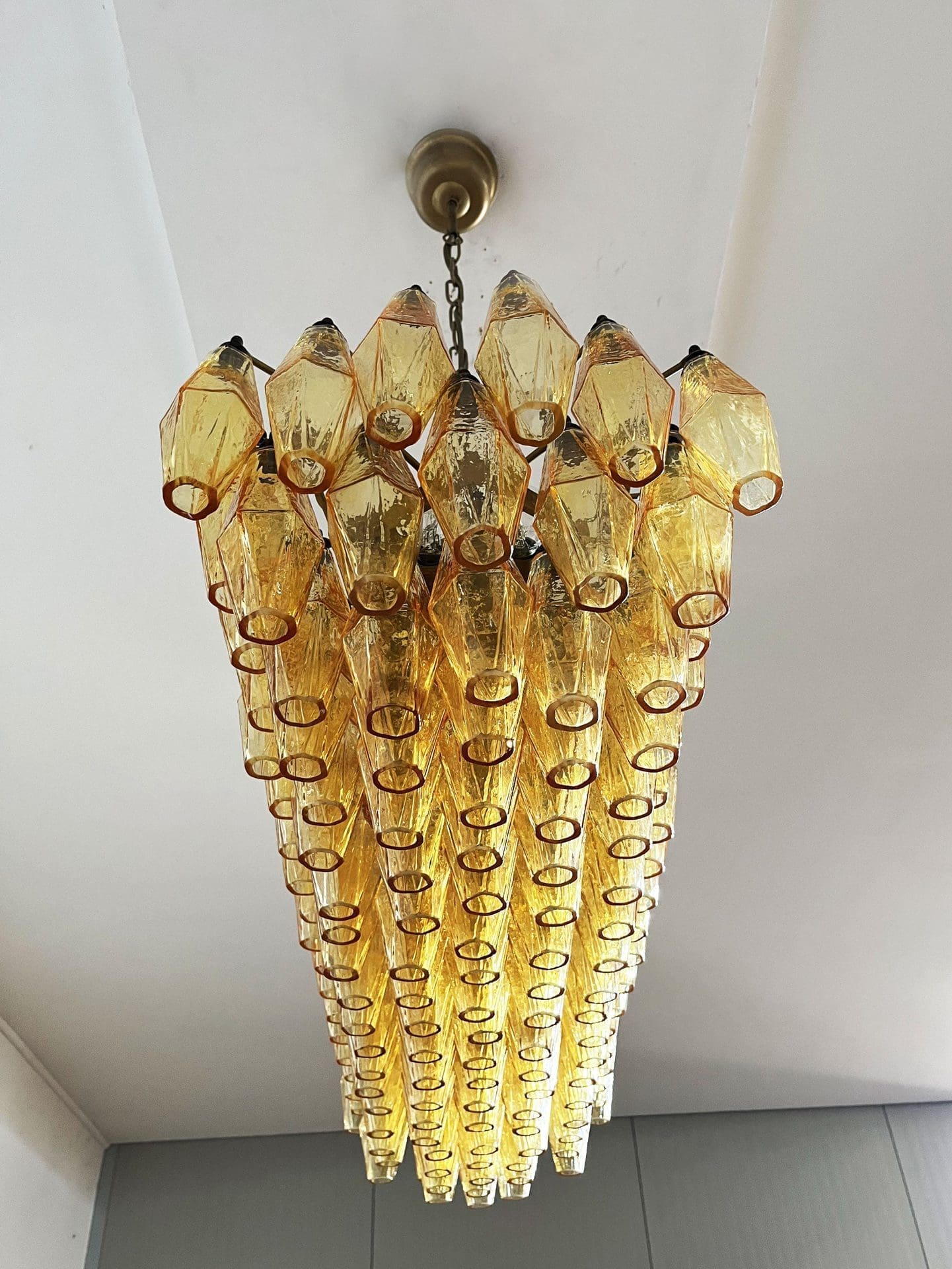 Florence Murano Chandelier Poliedr 138 glass