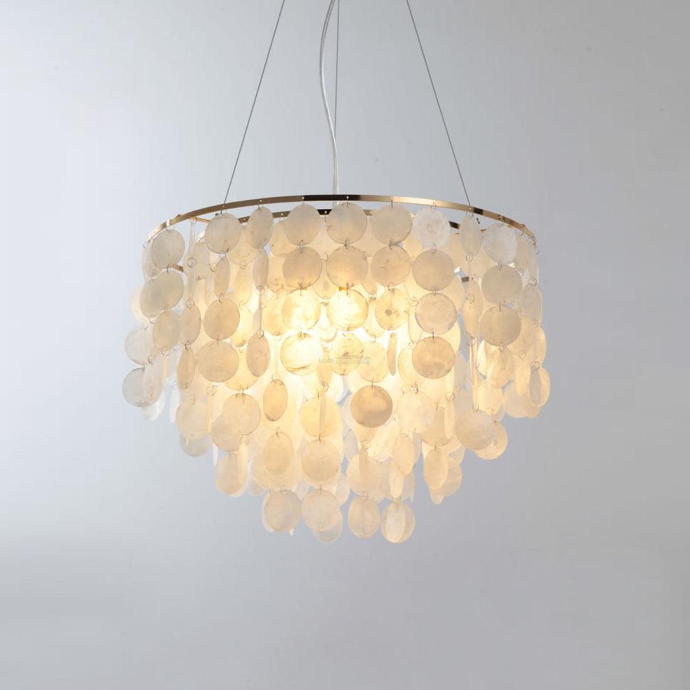 Shell Wind Chime Chandelier ∅ 19.7″ - Luxehomezone