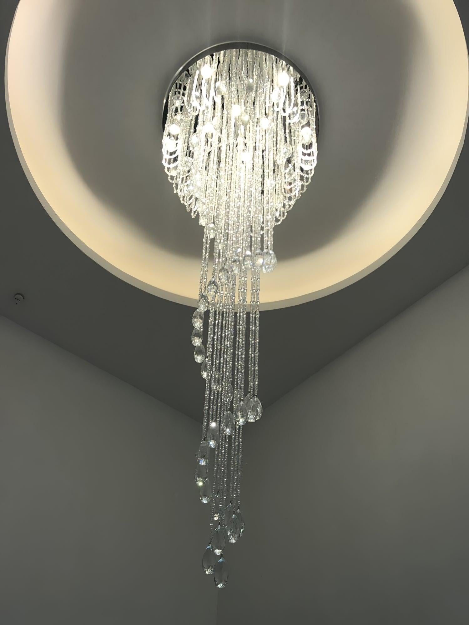 Classic Symphony Spiral Round Chandelier - Helia-1-Luxehomezone