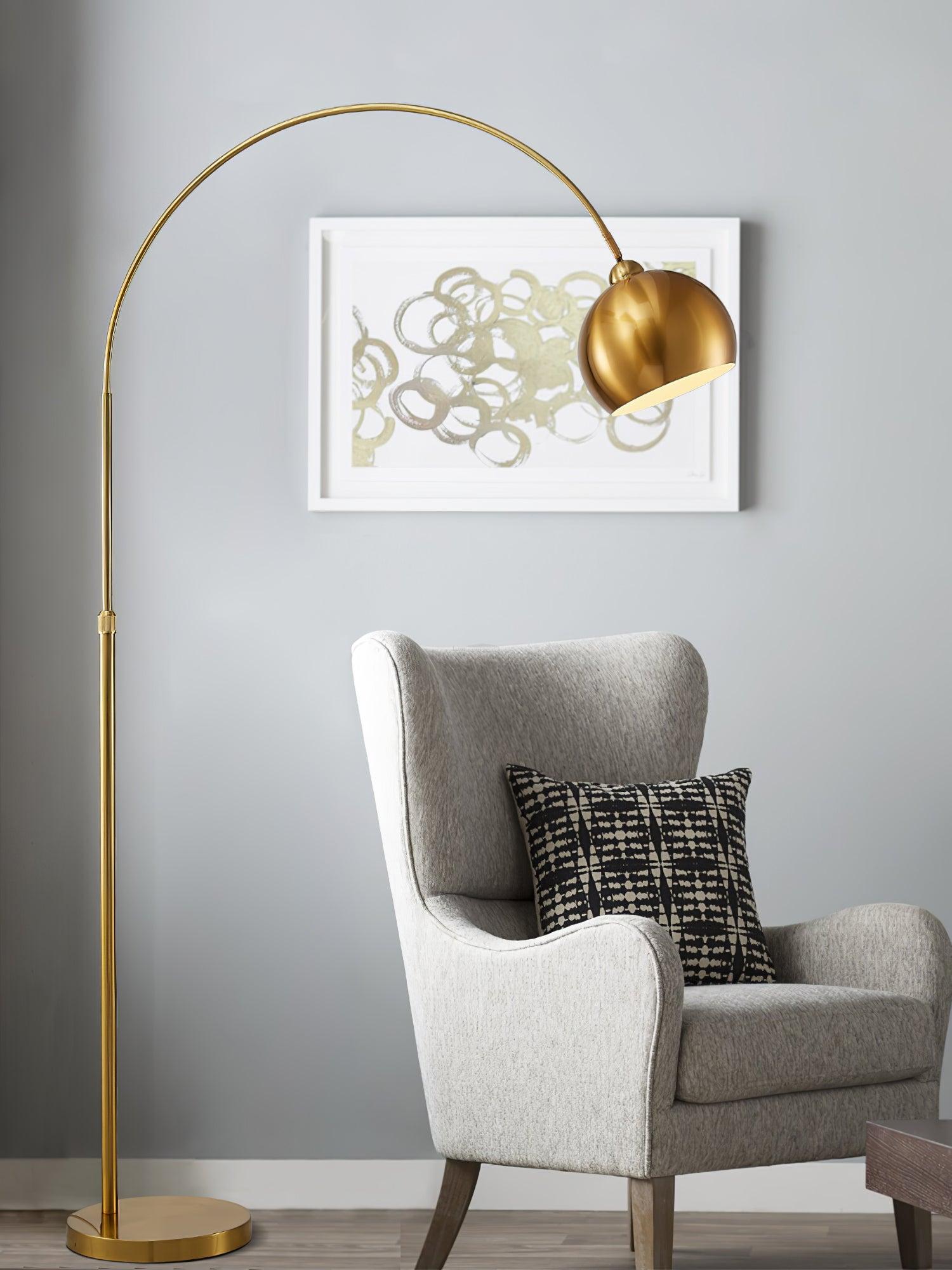 Angle Floor Lamp ∅ 43.3″ - Bent-1-Luxehomezone