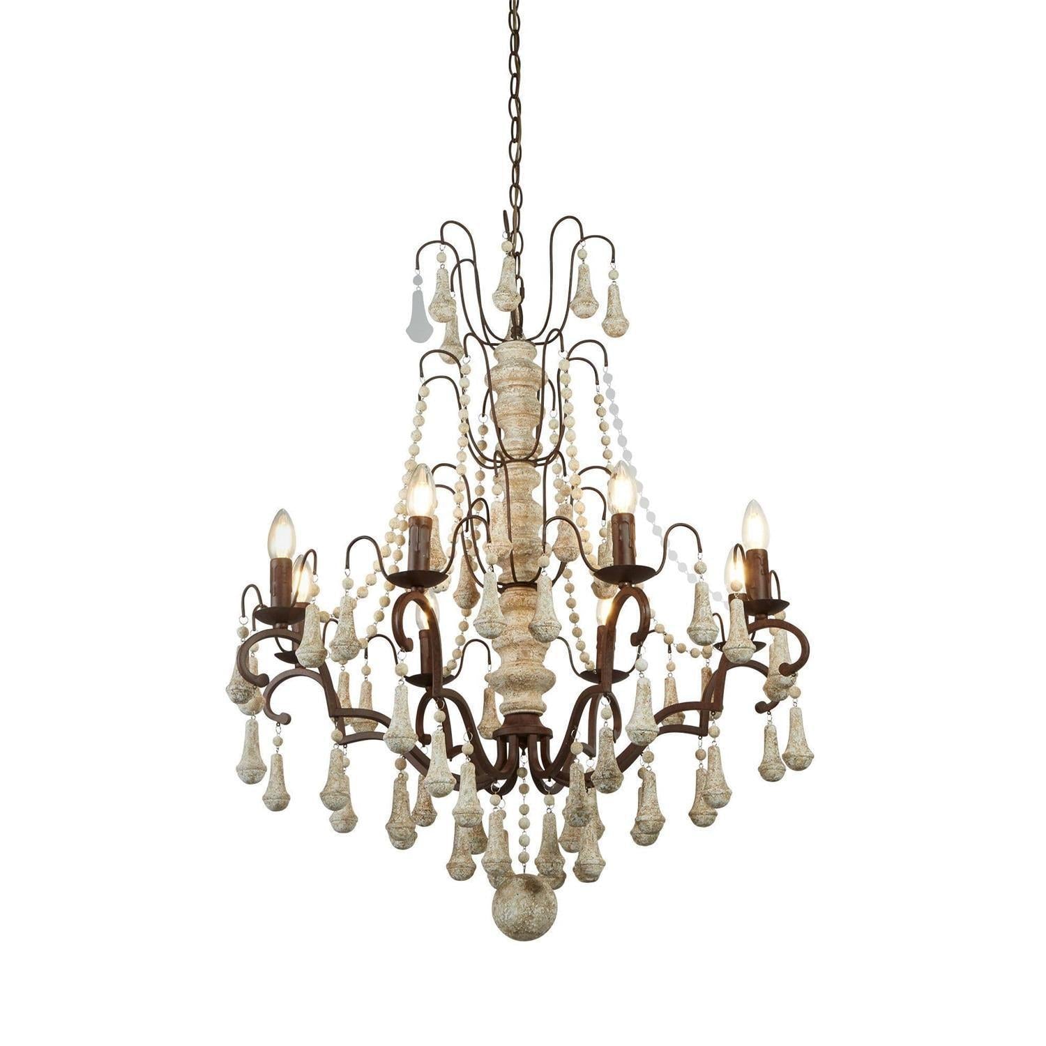 Candle Style Bessie Chandelier Φ 28.3″ - Candle-1-Luxehomezone