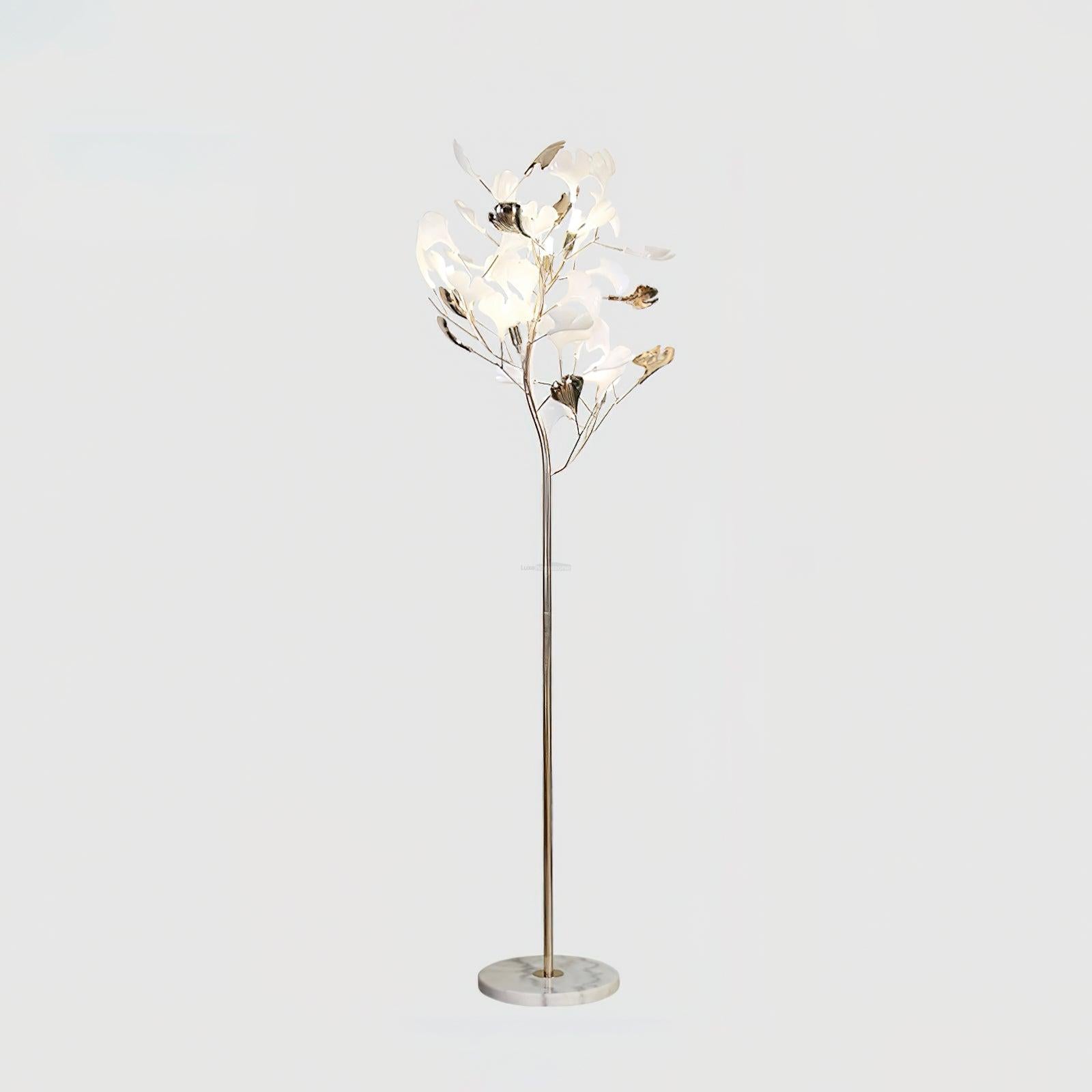 Gingko Leaves Floor Lamp - Gingko, Gingko Chandelier-1-Luxehomezone