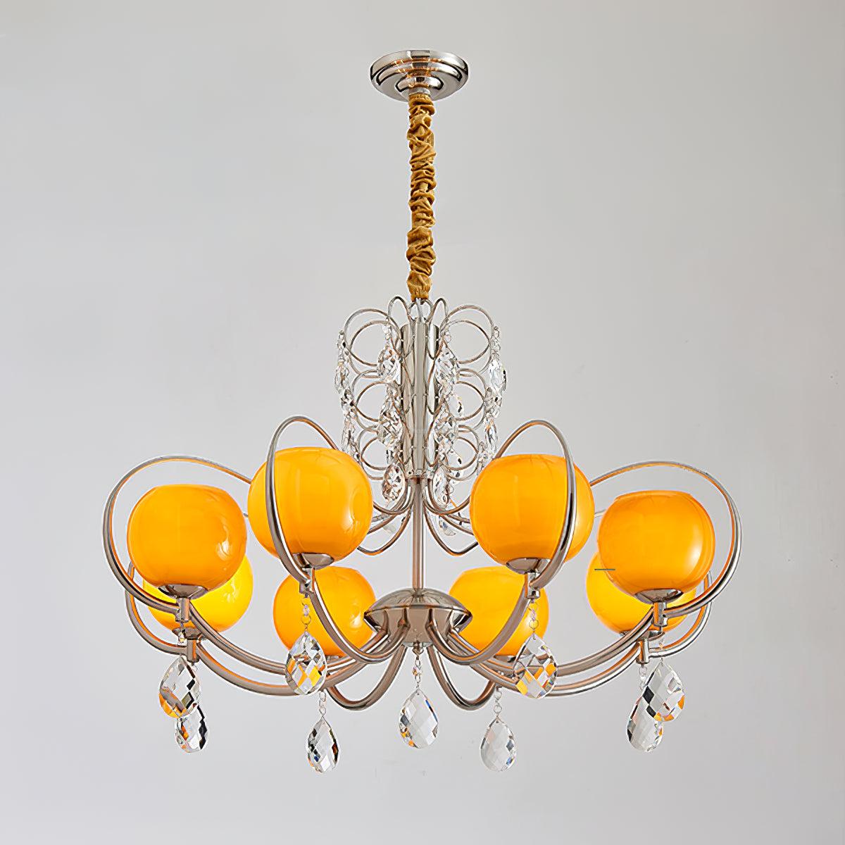 Doria Crystal Chandelier with 6/8/10 heads - Luxehomezone
