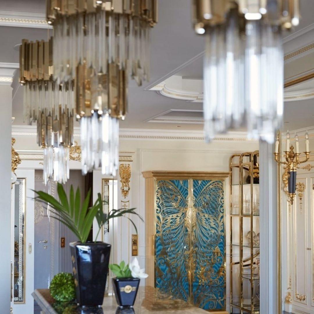 Empire Chandelier ∅ 11.8″ - Crystals-1-Luxehomezone