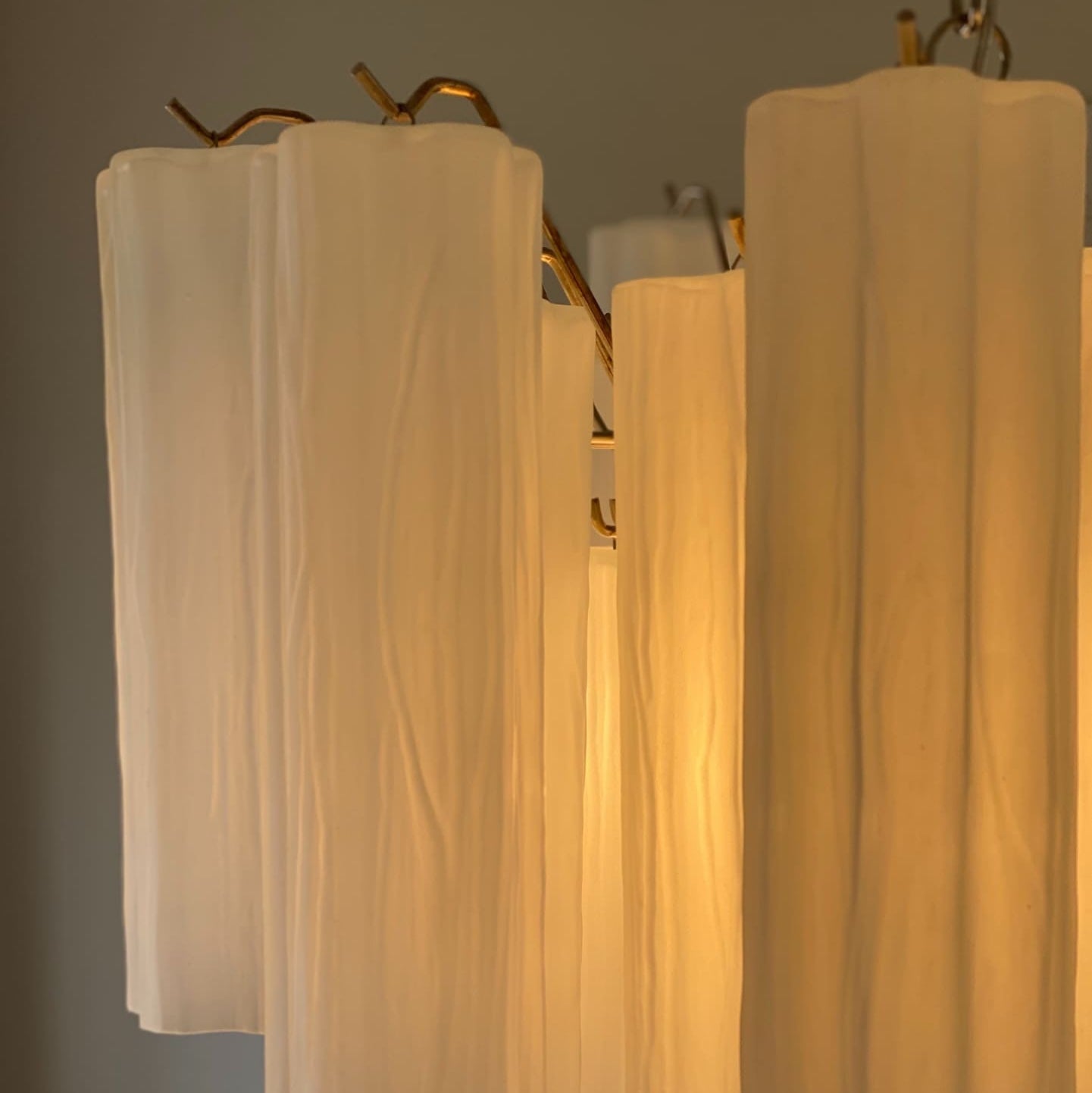 Tronchi Murano Chandelier – 36 tubes – Matte white