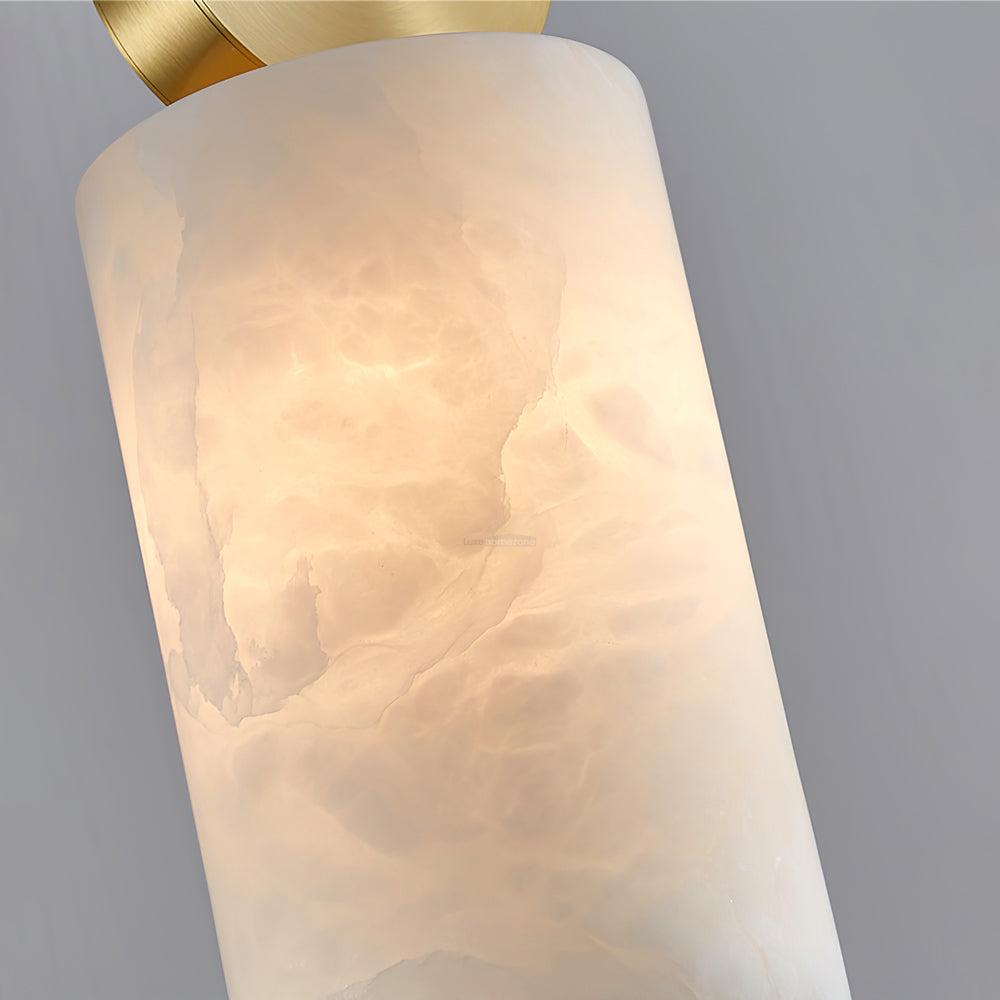 Etruscan Alabaster Marble Pendant Light - Alabaster, Alabaster Pendant-1-Luxehomezone