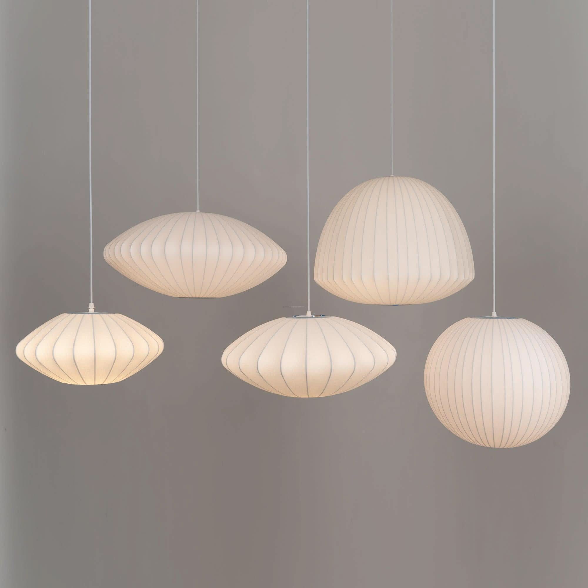 Bubble Pendant Light with Artificial Silk Lampshade - Luxehomezone