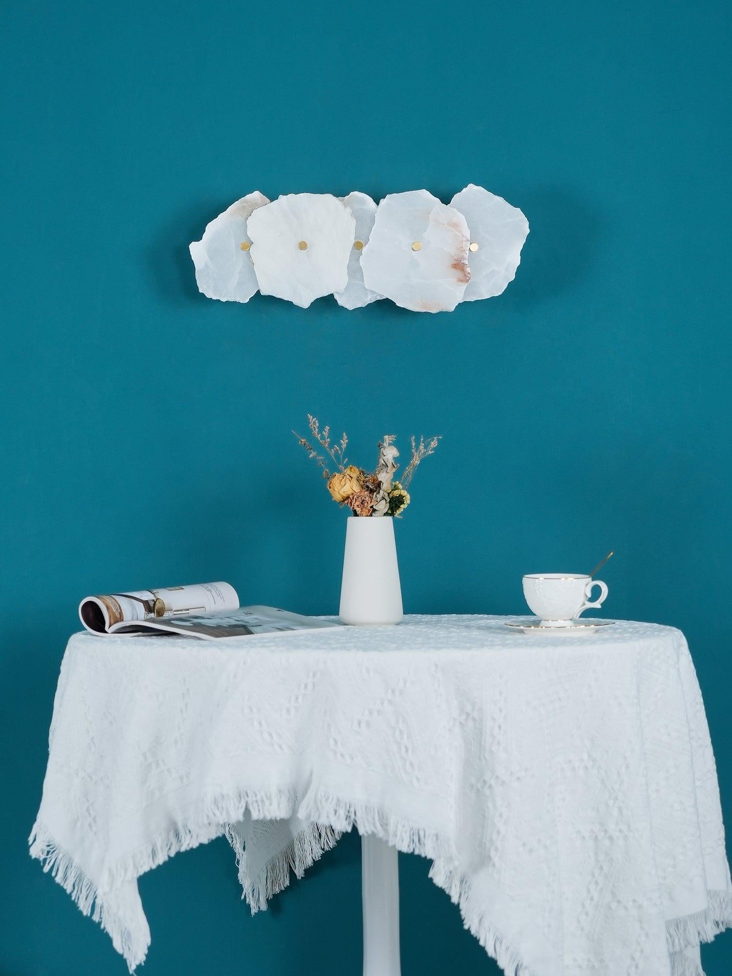 Petra Wall Sconce Alabaster - Alabaster, Alabaster Wall Lamp-1-Luxehomezone