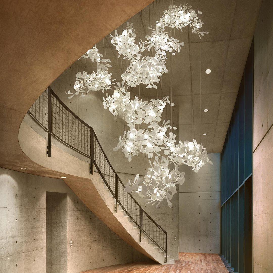Gingko Combination Type Chandelier - Gingko, Gingko Chandelier-1-Luxehomezone