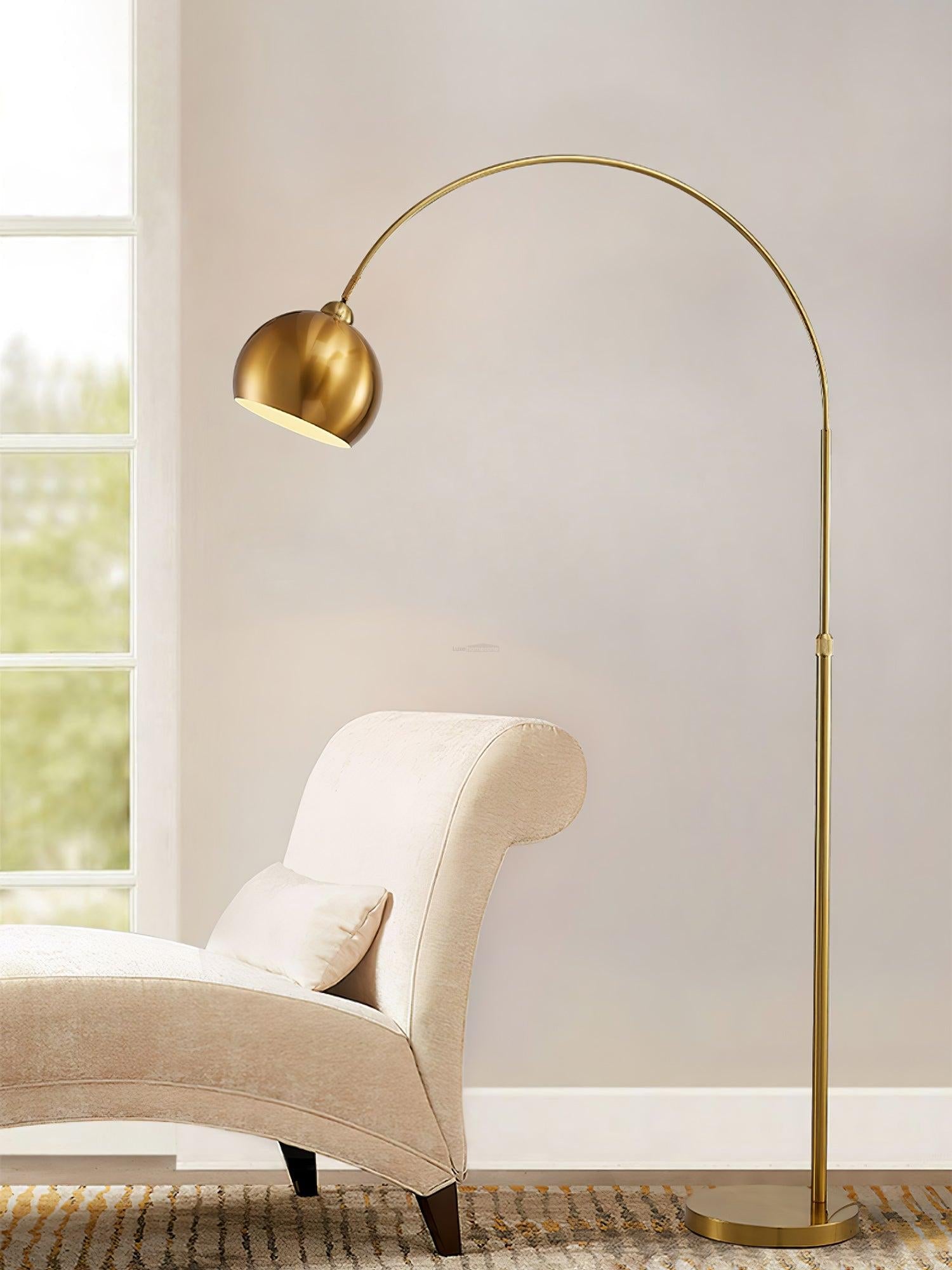 Angle Floor Lamp ∅ 43.3″ - Bent-1-Luxehomezone