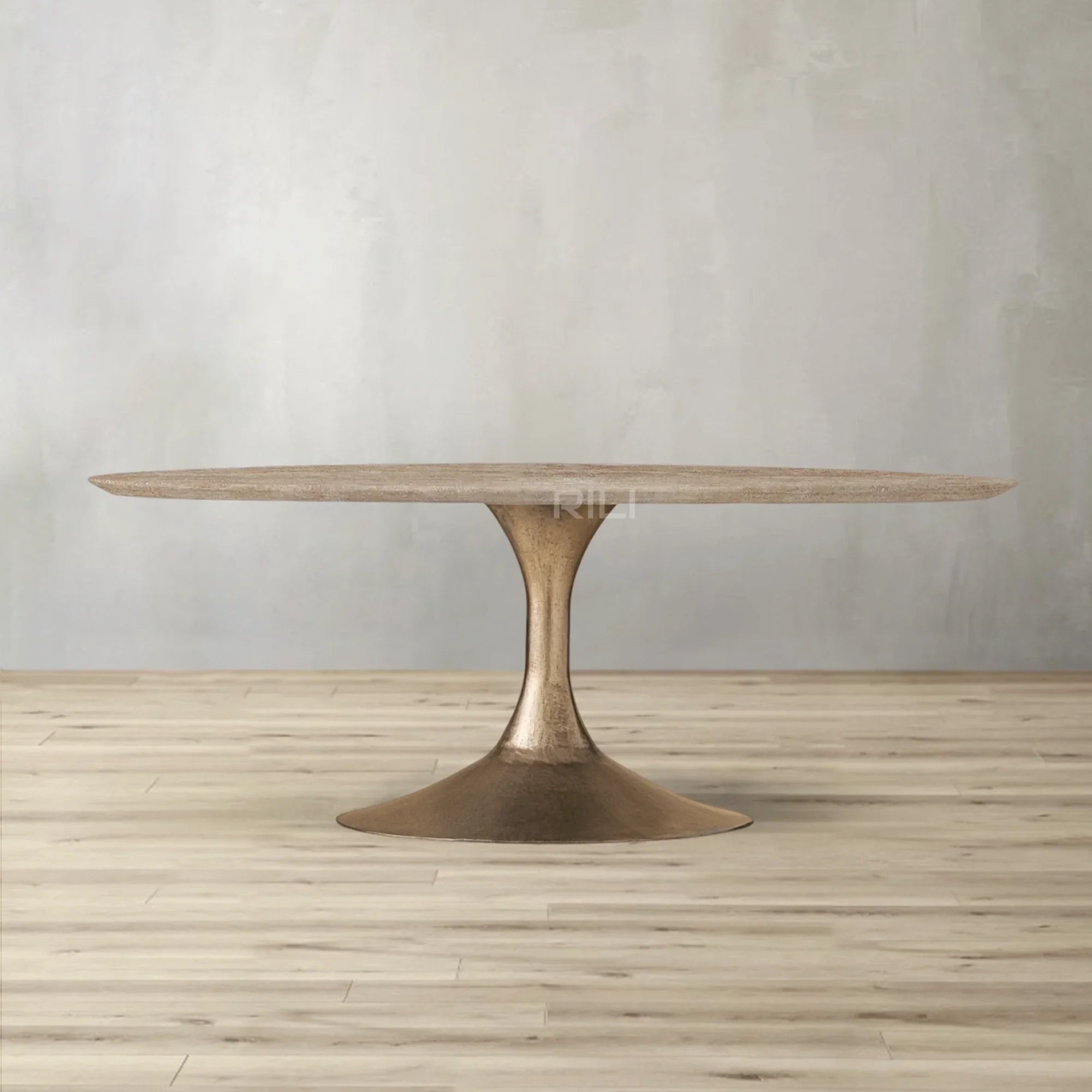 Aero Stone Oval Dining Table