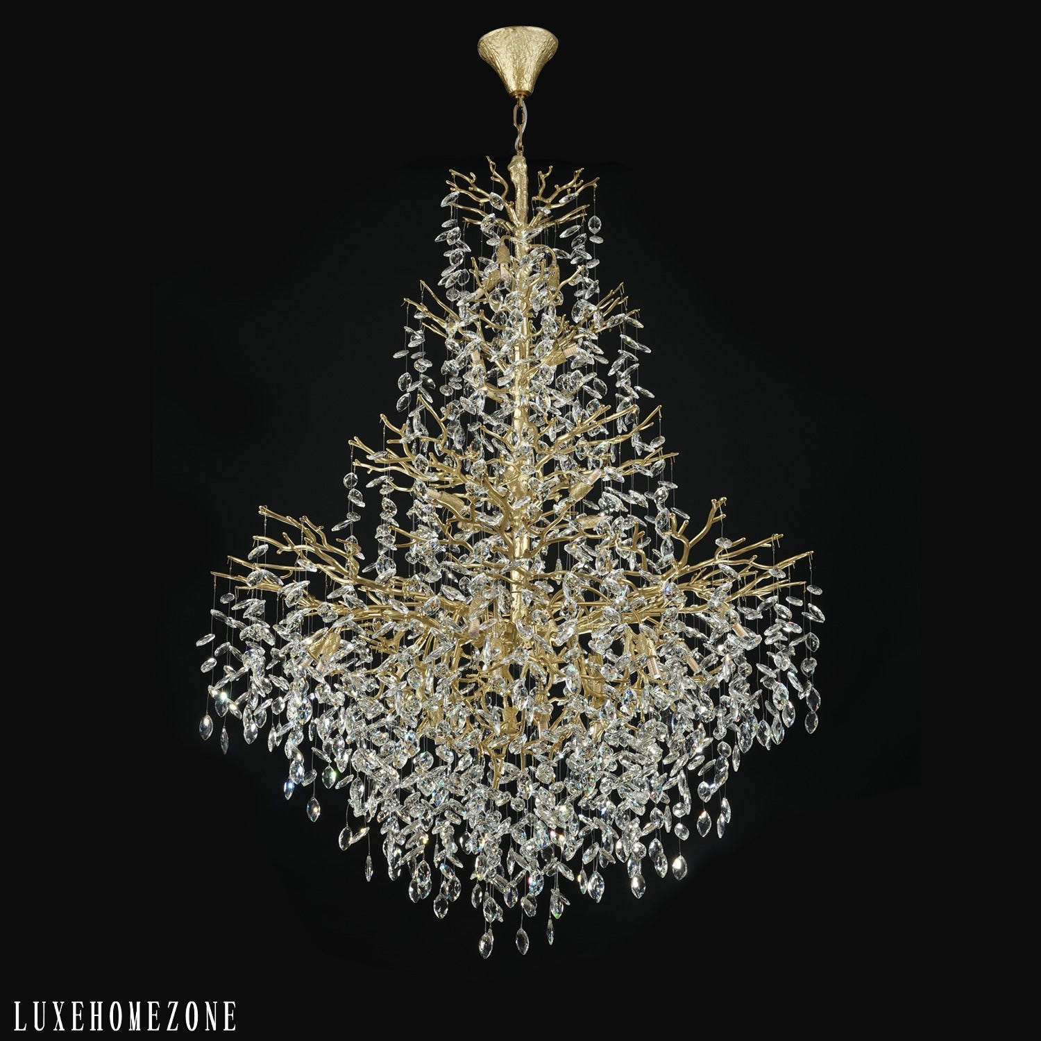 Solara Round Tree Branch Chandelier 47"