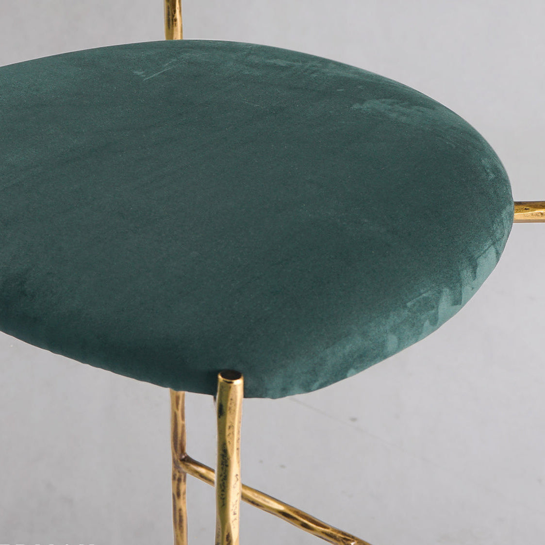 Thaddeus Green Fabric Bar Stool