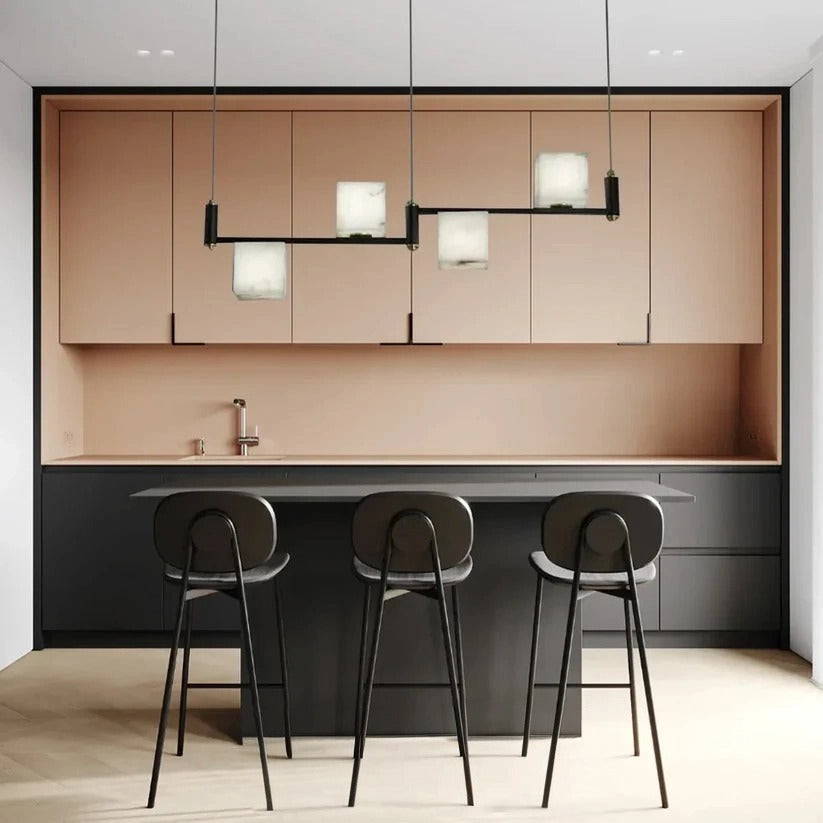 Modern Alabaster Cubic Island Chandelier Kitchen Pendant Lamp - AAAA, Alabaster, Alabaster Chandelier, Alabaster Chandeliers, Alabaster lightings, Alabaster pendant, Alabaster Series, All products, Chandelier, Chandeliers, Dining&Kitchen, Island, Island Chandelier, Living Room, Modern, Pendant, Pendant Light, topalabaster1-1-Luxehomezone