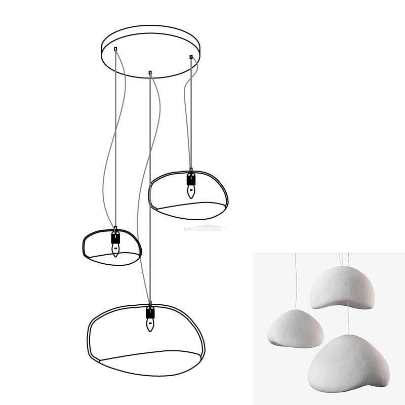 Khmara Chandelier with Rough Combination Type A - Luxehomezone