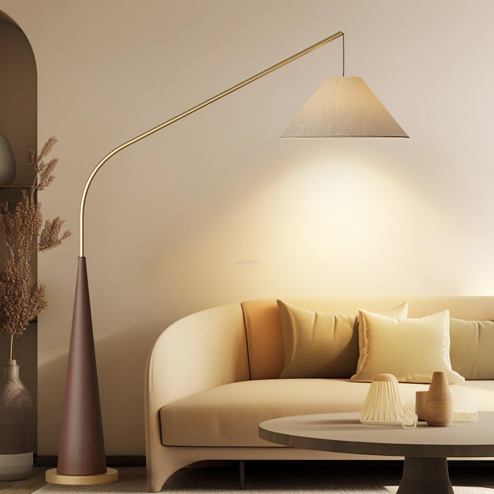 Gibson Arc Floor Lamp L 59.1″ - Bent-1-Luxehomezone