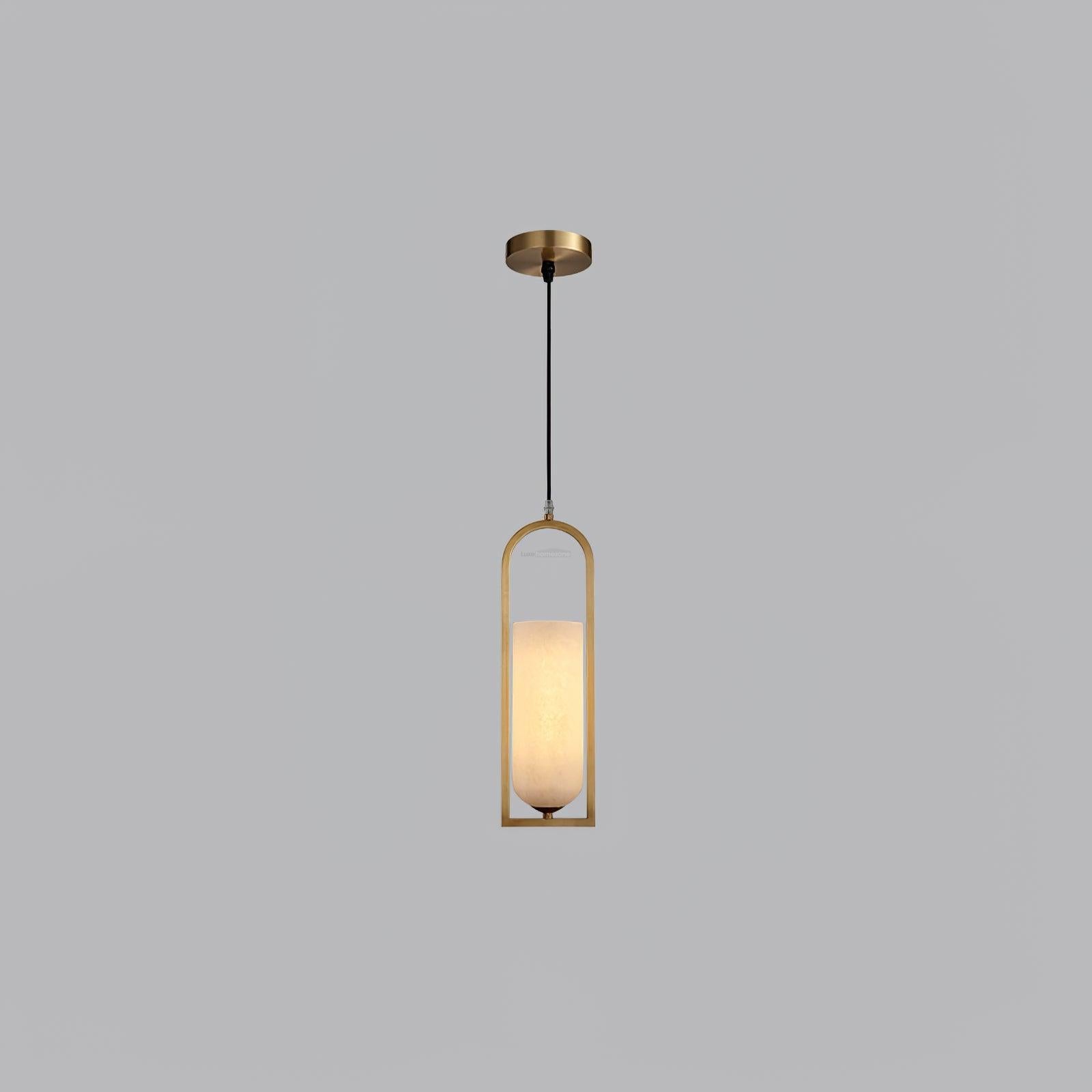 Melange Alabaster  Small Pendant Light - Alabaster, Alabaster Pendant-1-Luxehomezone