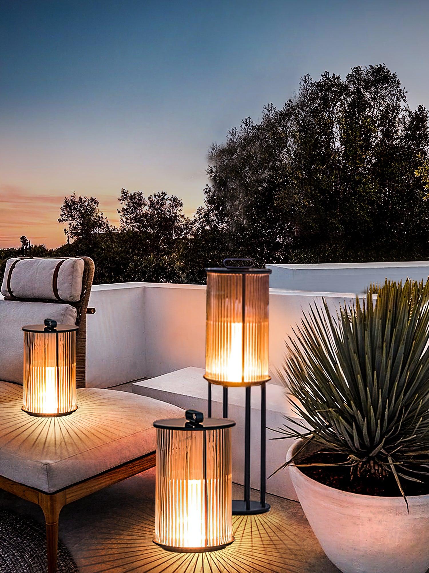 Ambient Line Lantern Garden Floor Lamp - Canister-1-Luxehomezone