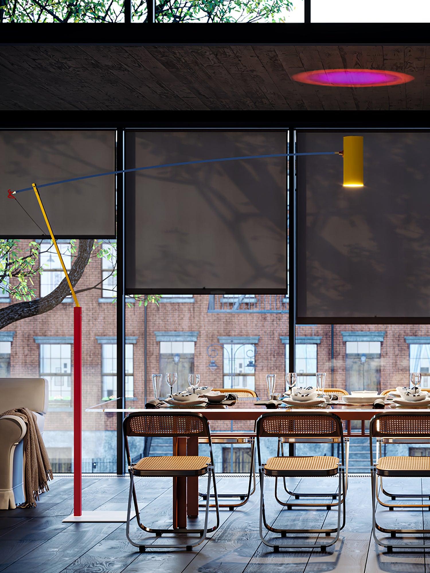Ettorino Floor Lamp - Alonso, Flexible, Red & Yellow & Blue-1-Luxehomezone