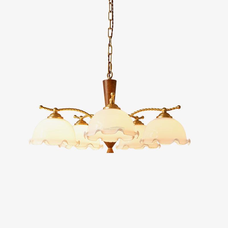 Milky Flower Chandelier ∅ 27.6″ - Zahara-1-Luxehomezone