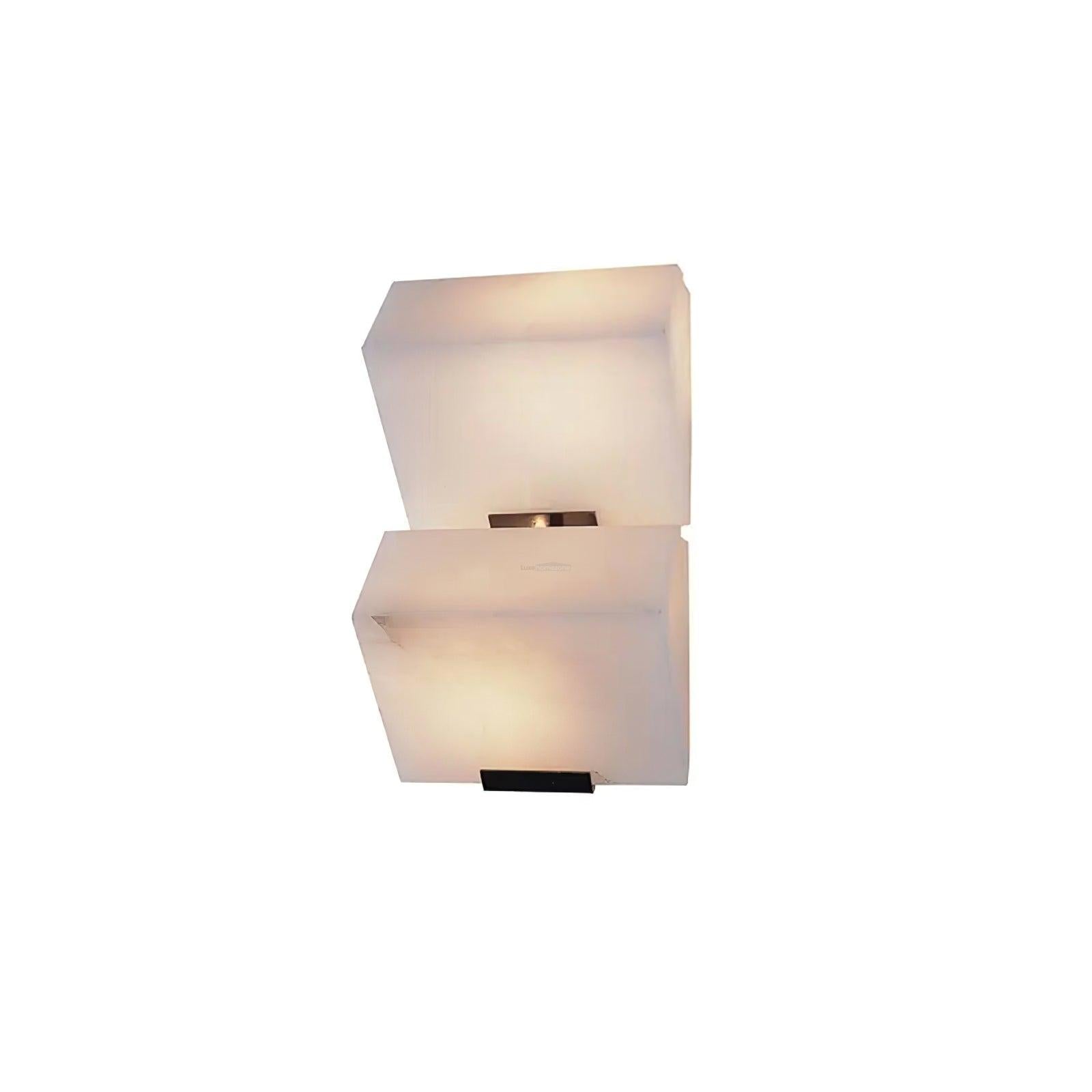 Alabaster Staircase Wall Sconce - Alabaster, Alabaster Wall Lamp-1-Luxehomezone